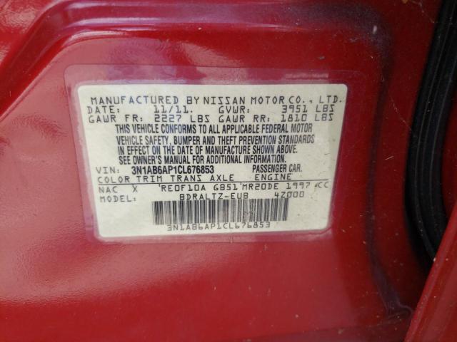 NISSAN SENTRA 2.0 2012 with VIN 3N1AB6AP1CL676853 - Photo from auction