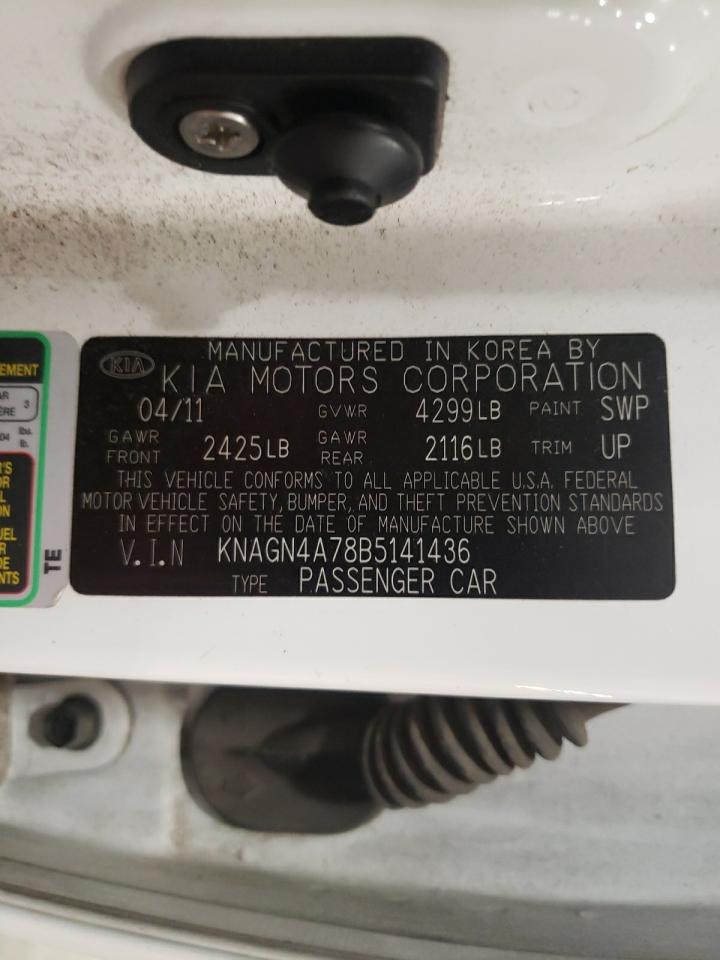 Photo 10 from auction – 2011 KIA OPTIMA EX with VIN KNAGN4A78B5141436