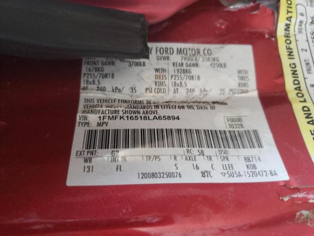 Photo 10 from auction – 2008 FORD EXPEDITION with VIN 1FMFK16518LA65894