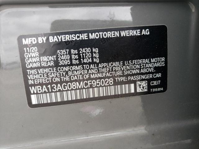 Photo 10 from auction – 2021 BMW 530E with VIN WBA13AG08MCF95028