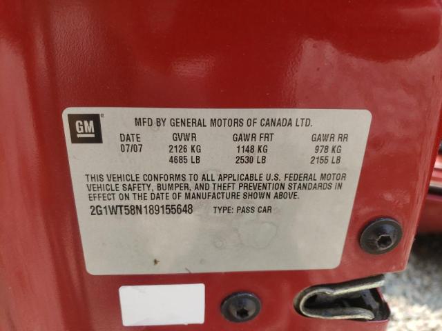 Photo 10 from auction – 2008 CHEVROLET IMPALA LT with VIN 2G1WT58N189155648