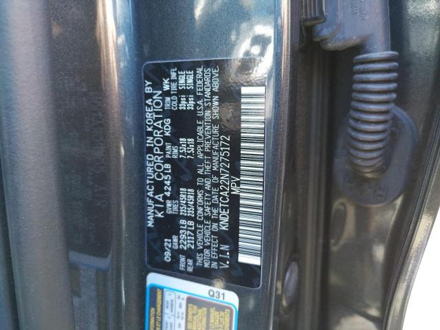 Photo 10 from auction – 2022 KIA SELTOS SX with VIN KNDETCA22N7275172