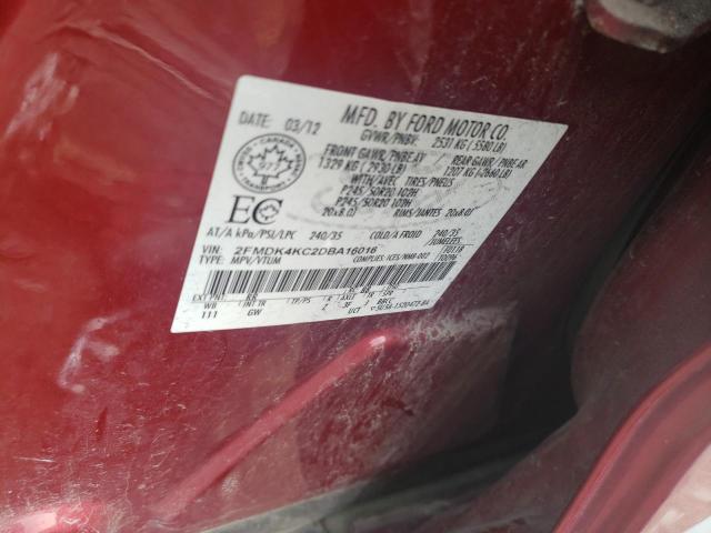 Photo 10 from auction – 2013 FORD EDGE LIMIT with VIN 2FMDK4KC2DBA16016