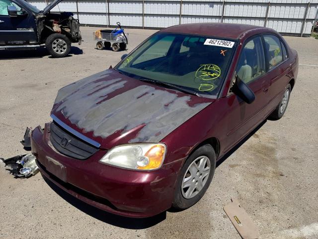 Photo 2 from auction – 2003 HONDA CIVIC LX with VIN 2HGES16553H523329
