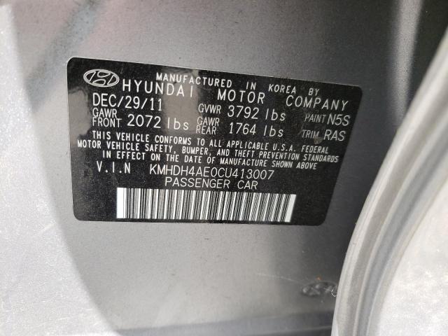 Photo 10 from auction – 2012 HYUNDAI ELANTRA GL with VIN KMHDH4AE0CU413007