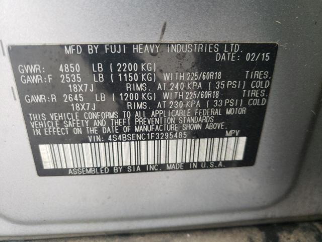 Photo 10 from auction – 2015 SUBARU OUTBACK 3. with VIN 4S4BSENC1F3295485