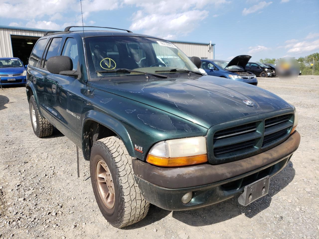DODGE DURANGO 1999 with VIN 1B4HS28Y4XF644589 - Photo from auction