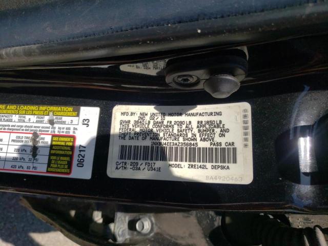 Photo 10 from auction – 2010 TOYOTA COROLLA BA with VIN 1NXBU4EE3AZ356845