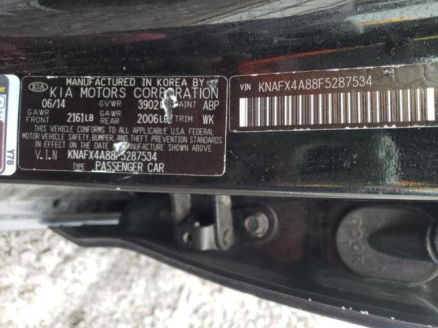 Photo 10 from auction – 2015 KIA FORTE EX with VIN KNAFX4A88F5287534