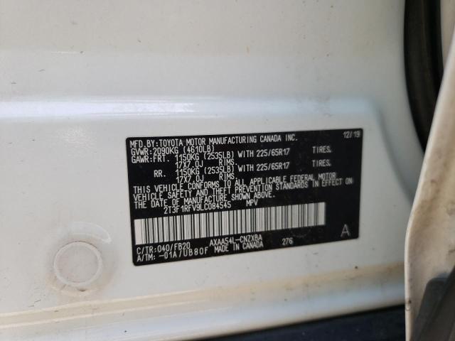 Photo 10 from auction – 2020 TOYOTA RAV4 LE with VIN 2T3F1RFV9LC084545