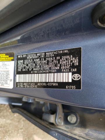 Photo 10 from auction – 2004 TOYOTA CAMRY LE with VIN 4T1BE32K94U871581