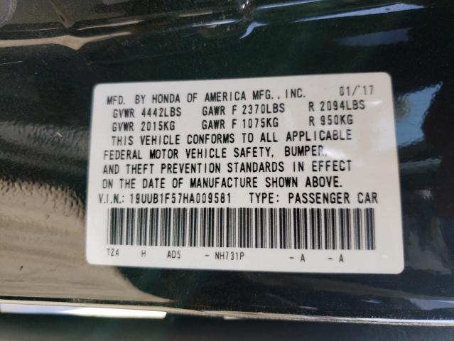 Photo 10 from auction – 2017 ACURA TLX TECH with VIN 19UUB1F57HA009581