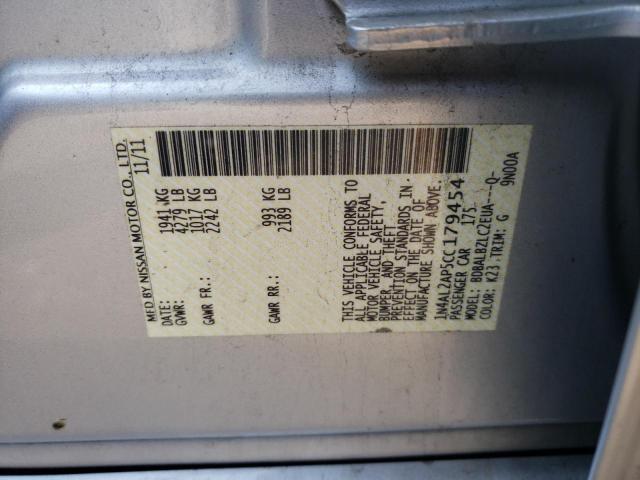 Photo 10 from auction – 2012 NISSAN ALTIMA BAS with VIN 1N4AL2AP5CC179454