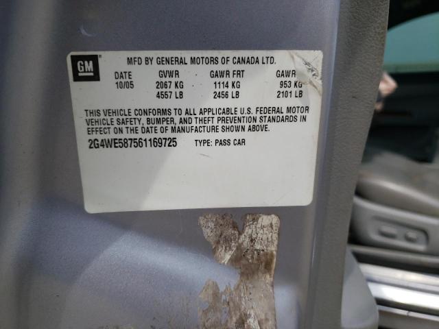 Photo 10 from auction – 2006 BUICK LACROSSE C with VIN 2G4WE587561169725