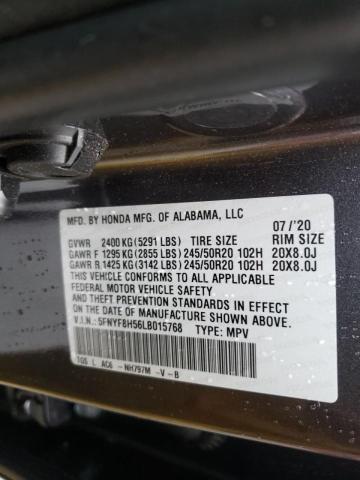 Photo 10 from auction – 2020 HONDA PASSPORT E with VIN 5FNYF8H56LB015768