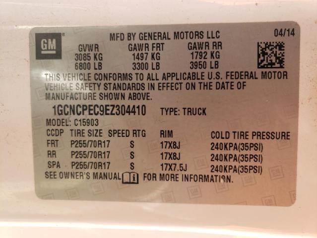 Photo 10 from auction – 2014 CHEVROLET SILVERADO with VIN 1GCNCPEC9EZ304410