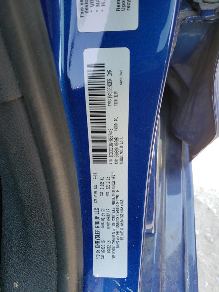Photo 10 from auction – 2015 CHRYSLER 200 C with VIN 1C3CCCCB0FN507449