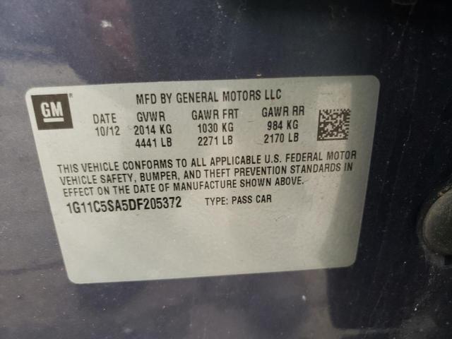 Photo 10 from auction – 2013 CHEVROLET MALIBU 1LT with VIN 1G11C5SA5DF205372