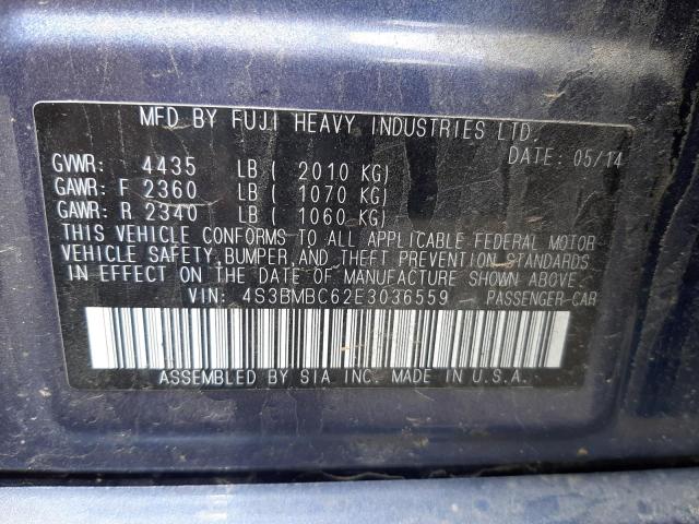 Фото 10 с аукциона – 2014 SUBARU LEGACY 2.5 с VIN 4S3BMBC62E3036559