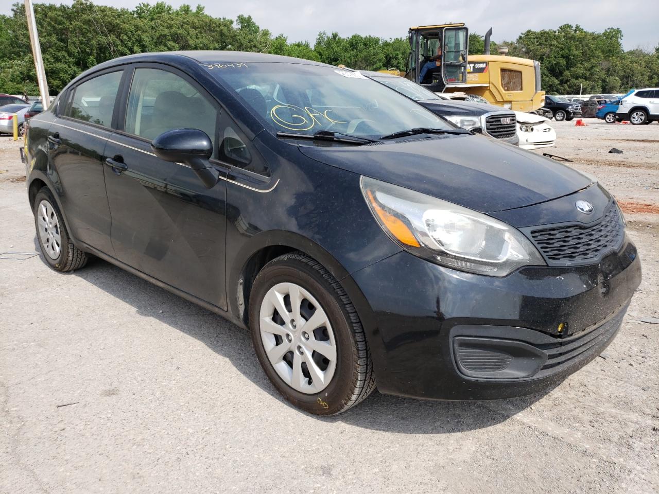 KIA RIO LX 2014 with VIN KNADM4A34E6396439 - Photo from auction