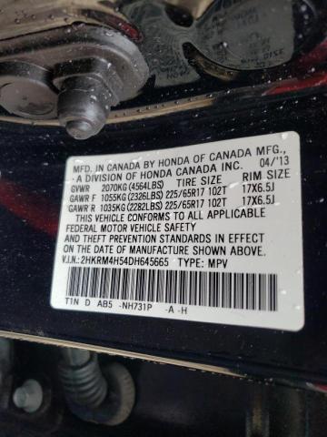 Photo 10 from auction – 2013 HONDA CR-V EX with VIN 2HKRM4H54DH645665