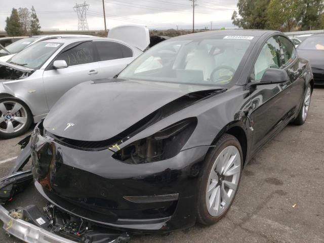 Photo 2 from auction – 2021 TESLA MODEL 3 with VIN 5YJ3E1EBXMF936004