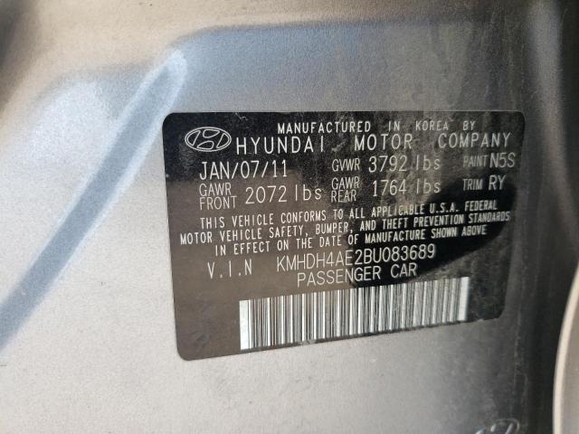 Photo 10 from auction – 2011 HYUNDAI ELANTRA GL with VIN KMHDH4AE2BU083689