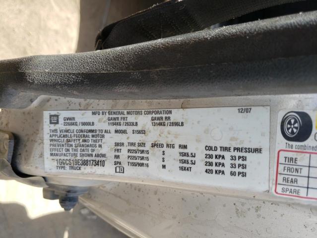 Photo 10 from auction – 2008 CHEVROLET COLORADO with VIN 1GCCS19E388173410