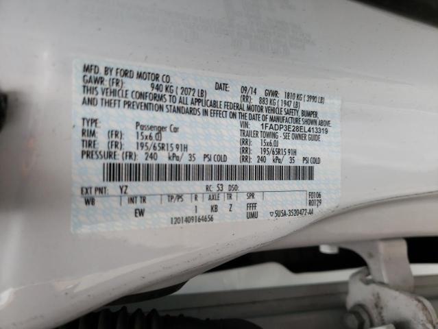 Photo 10 from auction – 2014 FORD FOCUS S with VIN 1FADP3E28EL413319