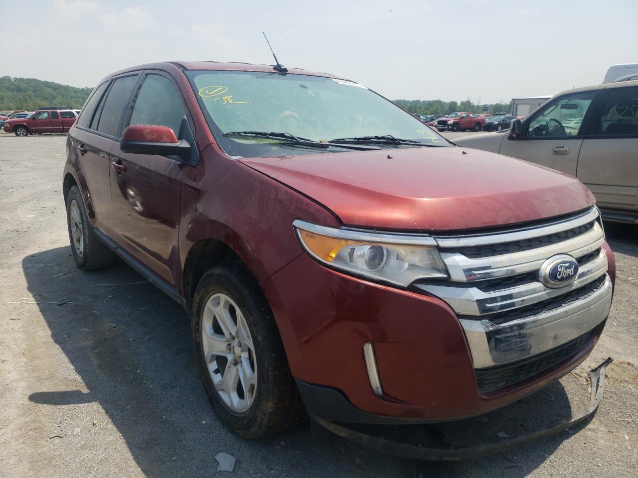 FORD EDGE SEL 2014 with VIN 2FMDK3JC0EBA96154 - Photo from auction