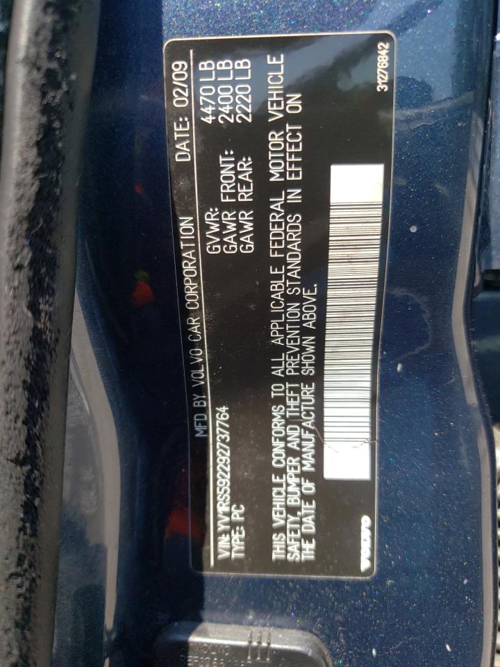 Photo 10 from auction – 2009 VOLVO S60 2.5T with VIN YV1RS592292737764