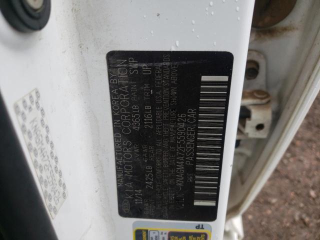 Photo 10 from auction – 2015 KIA OPTIMA LX with VIN KNAGM4A72F5590426