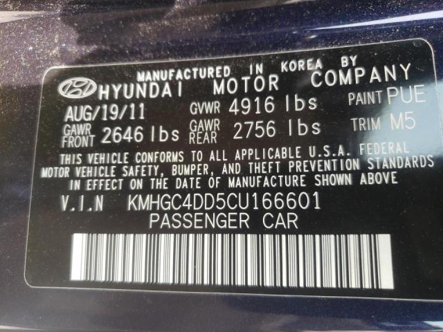 Photo 10 from auction – 2012 HYUNDAI GENESIS 3. with VIN KMHGC4DD5CU166601