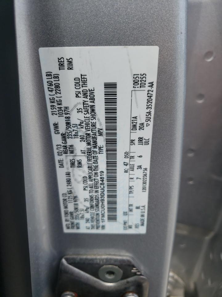 Zdjęcie 10 z aukcji – 2013 FORD ESCAPE SEL z VIN 1FMCU0H93DUC84819