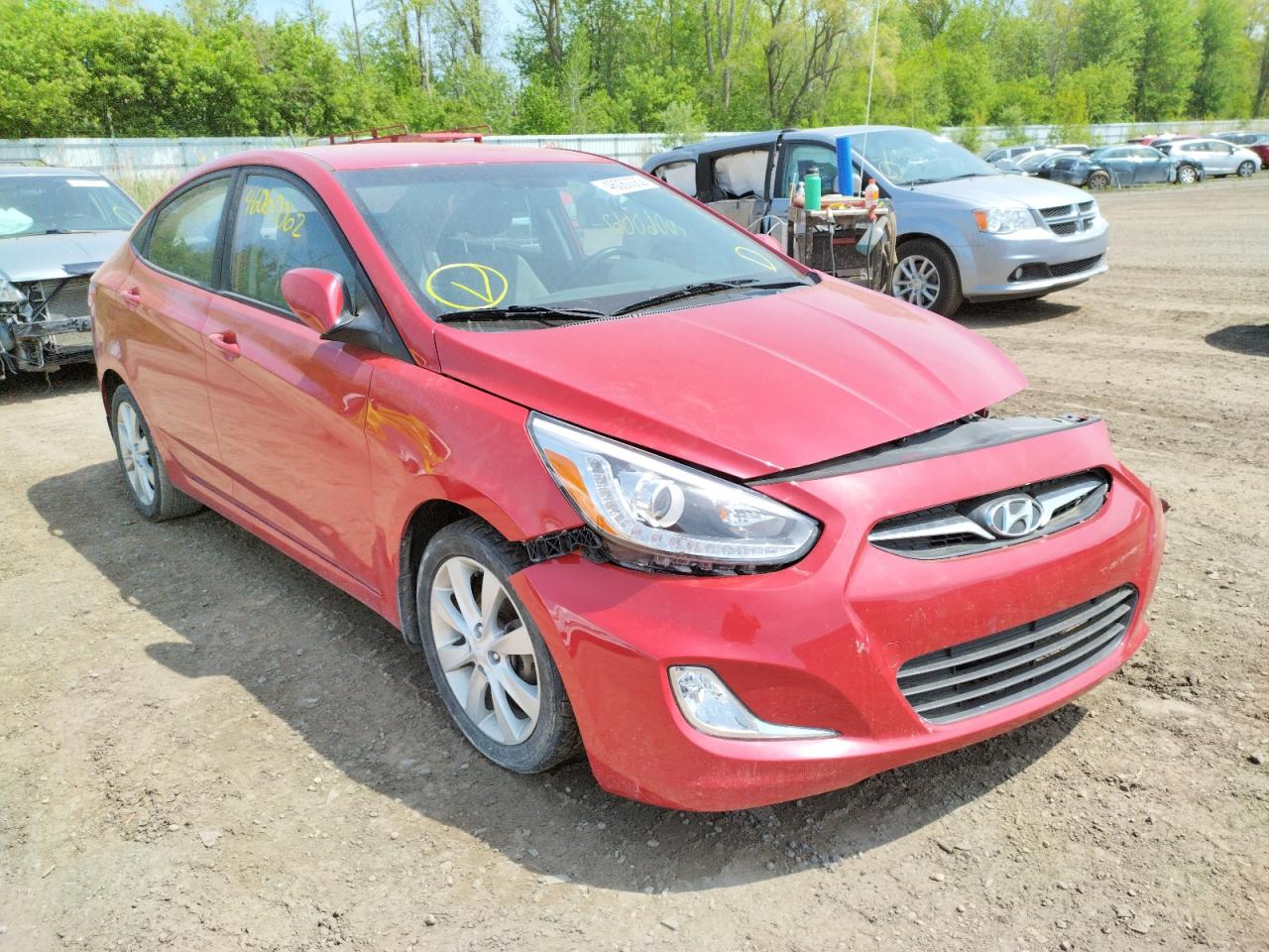 Photo 1 from auction – 2014 HYUNDAI ACCENT GLS with VIN KMHCU4AE2EU768352