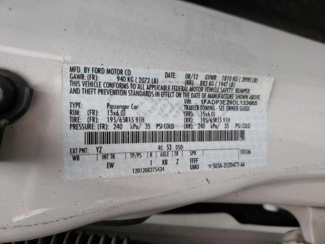 Photo 10 from auction – 2013 FORD FOCUS S with VIN 1FADP3E29DL133665