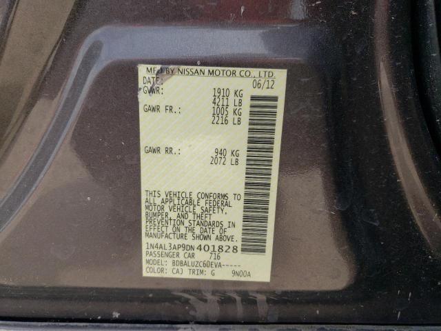 Photo 10 from auction – 2013 NISSAN ALTIMA 2.5 with VIN 1N4AL3AP9DN401828
