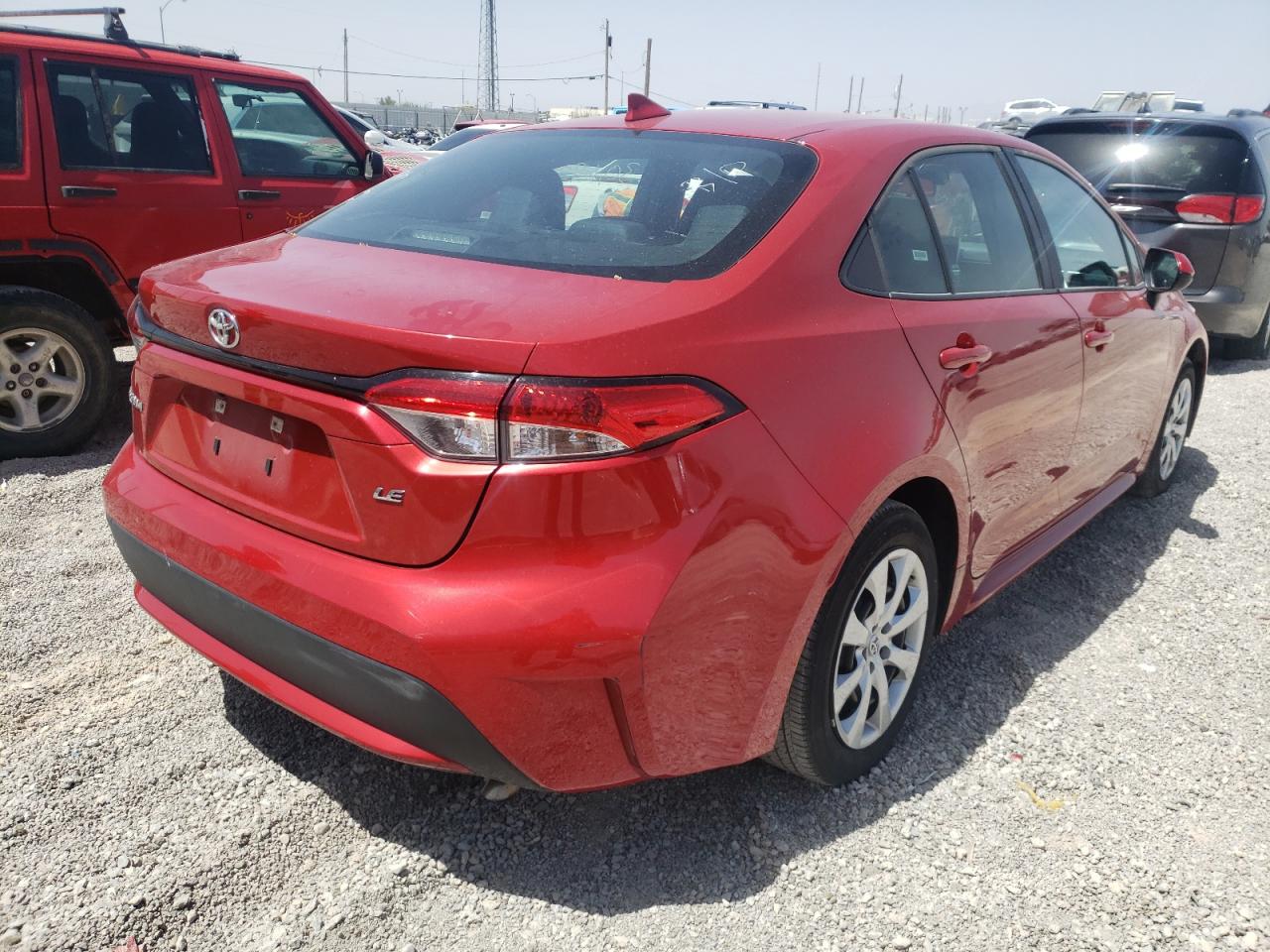 Photo 4 from auction – 2021 TOYOTA COROLLA LE with VIN 5YFEPMAE5MP237226