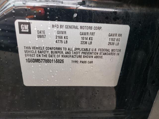 Photo 10 from auction – 2008 CADILLAC CTS with VIN 1G6DM577880116826