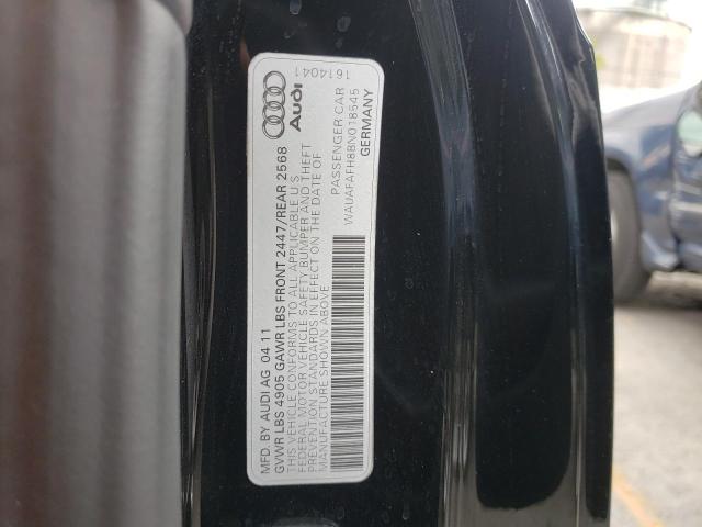 Photo 10 from auction – 2011 AUDI A5 PREMIUM with VIN WAUAFAFH8BN018545