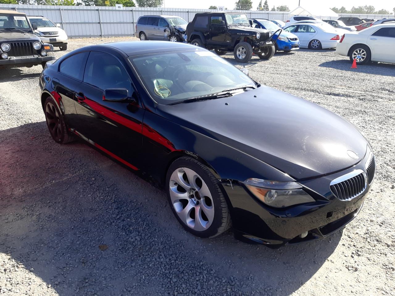 BMW 650 I 2007 with VIN WBAEH13537CR52864 - Photo from auction
