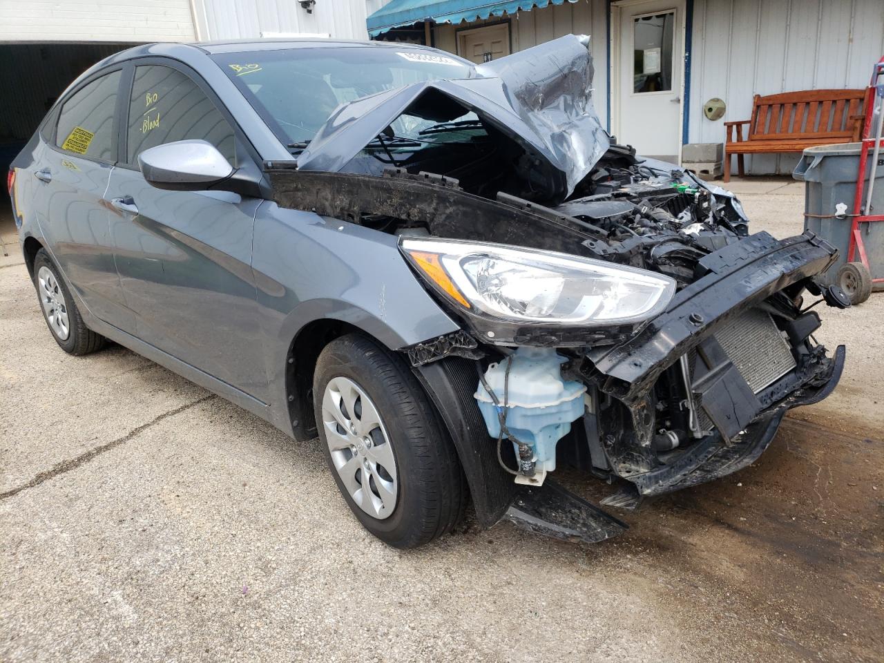 HYUNDAI ACCENT SE 2017 with VIN KMHCT4AE4HU354674 - Photo from auction
