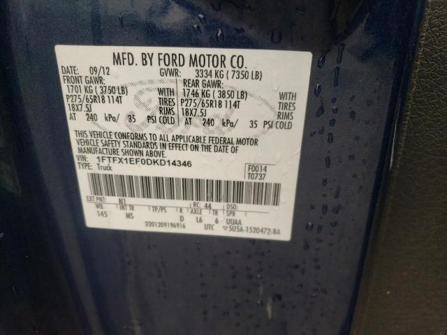 Photo 10 from auction – 2013 FORD F150 SUPER with VIN 1FTFX1EF0DKD14346