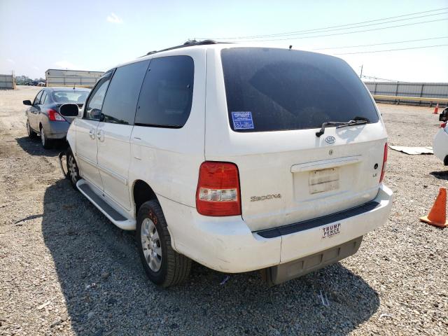 Photo 3 from auction – 2004 KIA SEDONA EX with VIN KNDUP131946567690