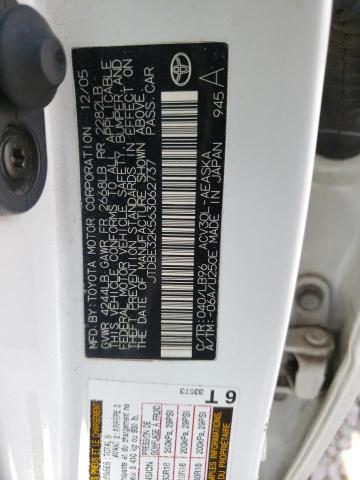 Photo 10 from auction – 2006 TOYOTA CAMRY LE with VIN JTDBE32K563062737