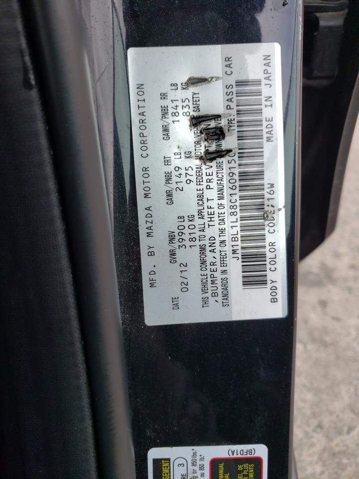Photo 10 from auction – 2012 MAZDA 3 I with VIN JM1BL1L88C1609150