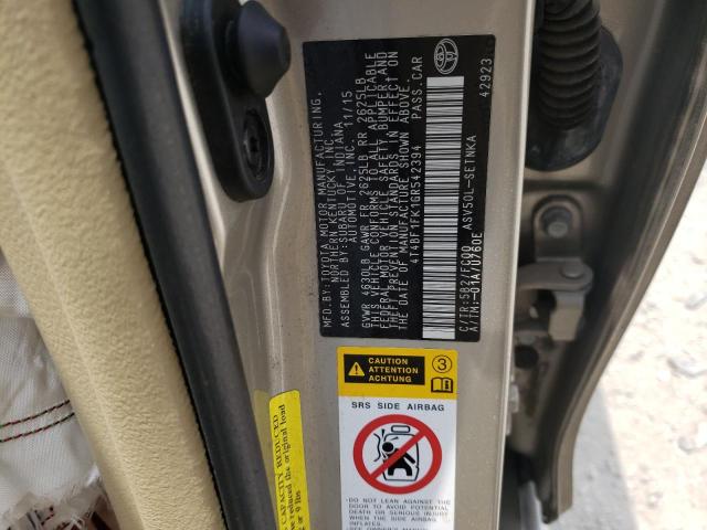 Photo 10 from auction – 2016 TOYOTA CAMRY LE with VIN 4T4BF1FK1GR542394