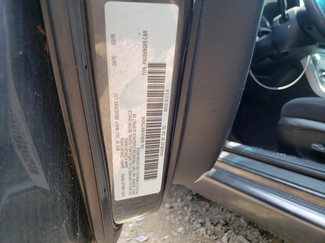 Photo 10 from auction – 2009 SUBARU LEGACY 2.5 with VIN 4S3BL616897234249
