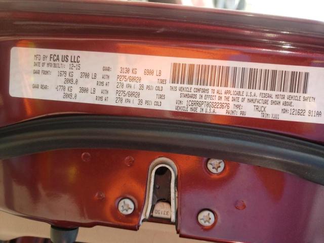 Photo 10 from auction – 2016 RAM 1500 LONGH with VIN 1C6RR6PT0GS223676