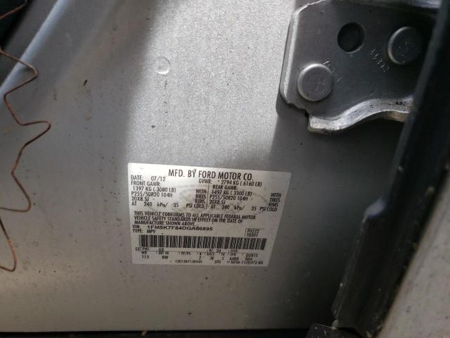 Foto 10 de la subasta – 2013 FORD EXPLORER L con VIN 1FM5K7F84DGA86895